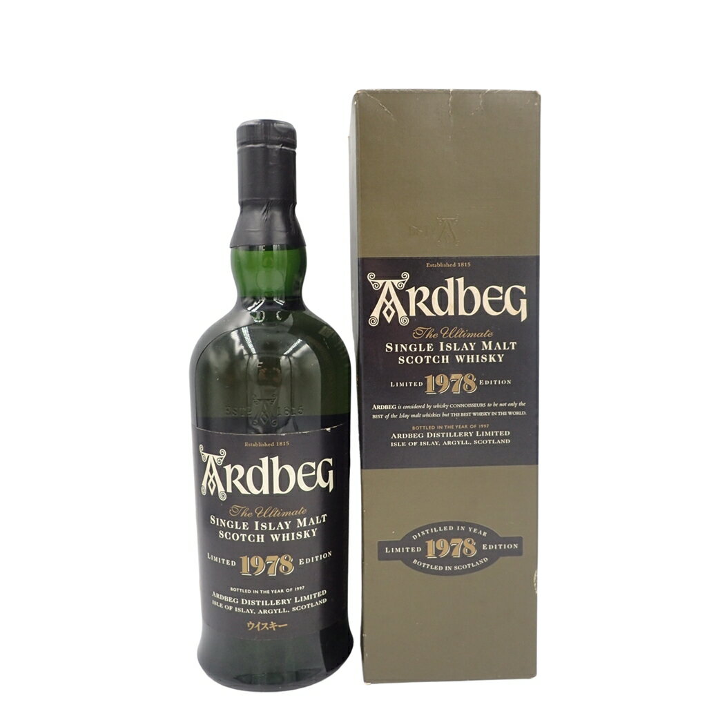 【未開栓】アードベッグ シングルモルト 1978 700ml 43％ ARDBEG SINGLE MALT 同梱不可【U1】【中古】