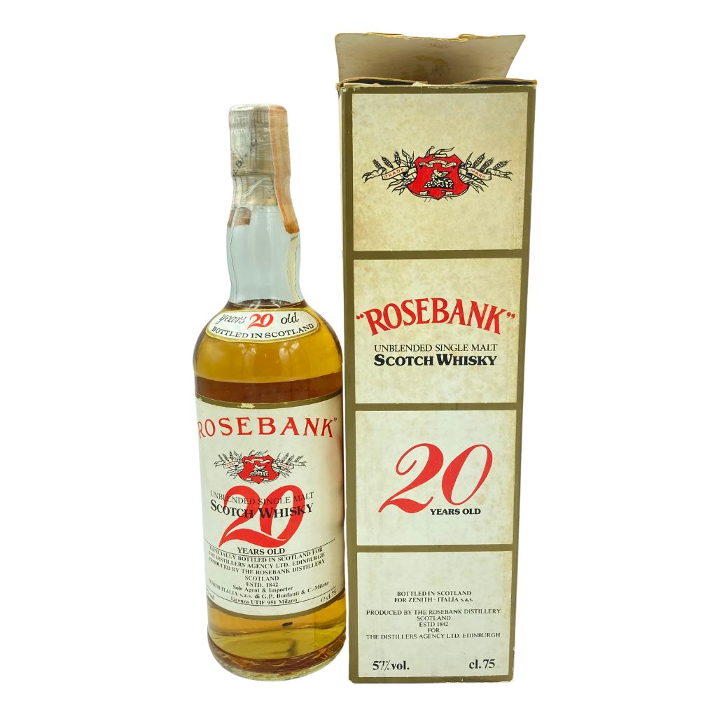 【未開栓】ローズバンク アンブレンデッド シングルモルト 20年 700ml 57％ ROSEBANK UNBLENDED SINGLE MALT【A2】【中古】