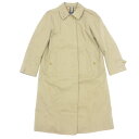 バーバリーズ ステンカラーコート バルカラー 80年代 イングランド製 レディース ベージュ サイズ不明 Burberrys made in England【LA】【中古】(4)