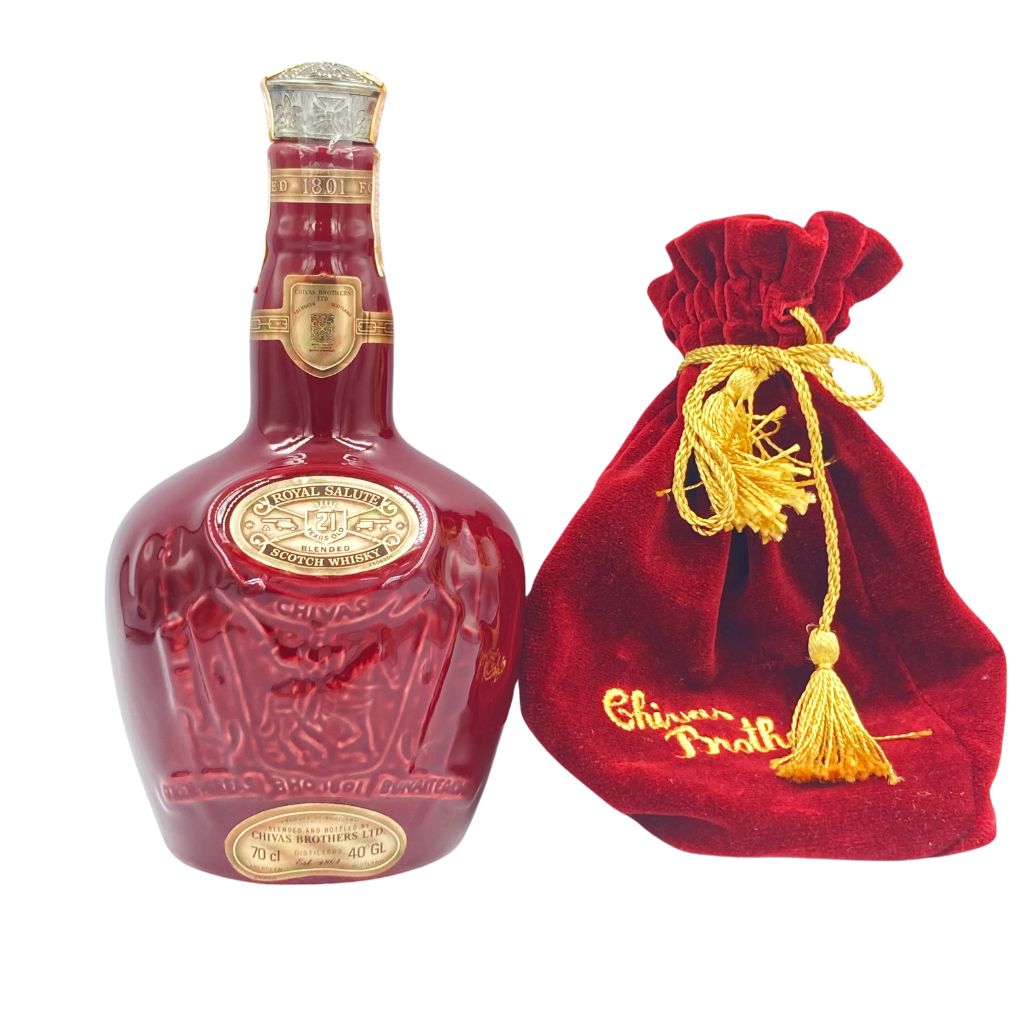 【未開栓】ロイヤルサルート 21年 赤陶器 700ml 40% 1280g ROYAL SALUTE【T】【中古】