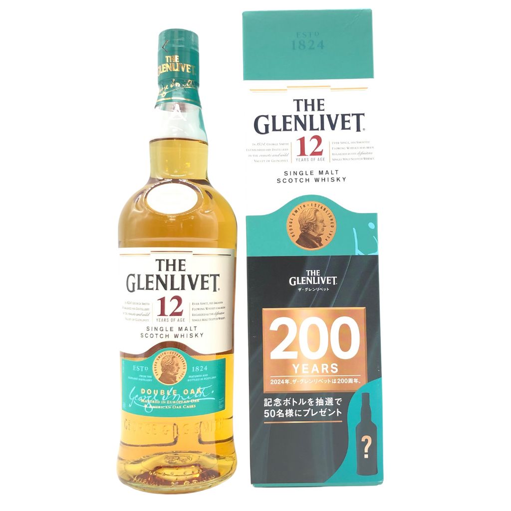 【未開栓】【東京都限定】グレンリベット 12年 ダブルオーク シングルモルト 700ml 40％ THE GLENLIVET【EE】【中古】