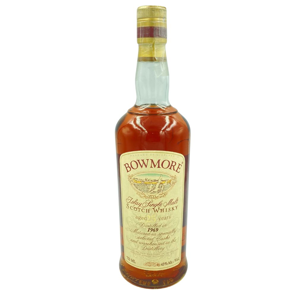 【未開栓】ボウモア 25年 1969 カモメラベル 750ml 43％ BOWMORE【同梱不可】 【EE】【中古】