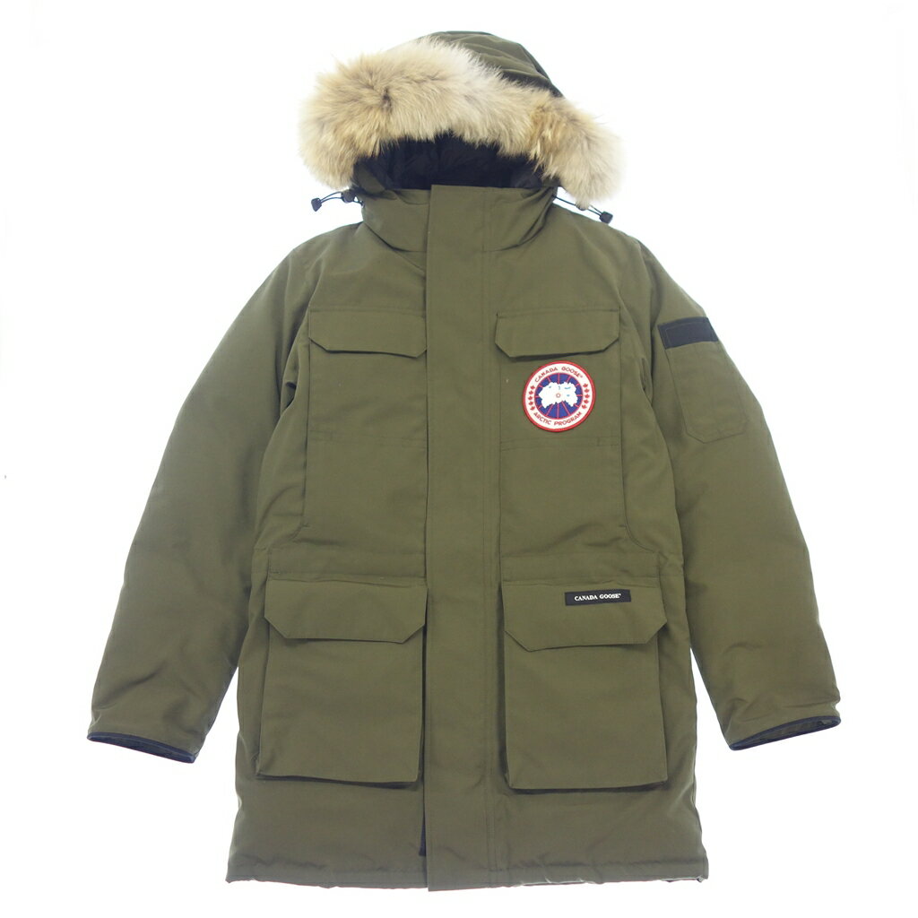 カナダグース ダウンジャケット 4567M シタデル パーカー メンズ カーキ サイズM CANADA GOOSE CITADEL PARKA【AFA12】【中古】