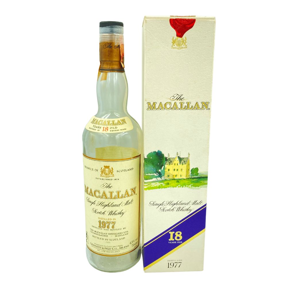 マッカラン 18年 1977 シェリーカスク 空き瓶 MACALLAN【D1】【中古】