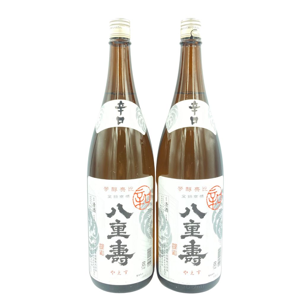 【未開栓】八重寿 辛口 2023年9月 1800ml 15% 2本セット【R4】【中古】