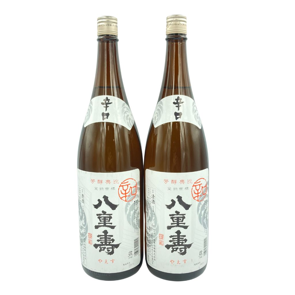 【未開栓】八重寿 辛口 2023年9月 1800ml 15% 2本セット【P4】【中古】