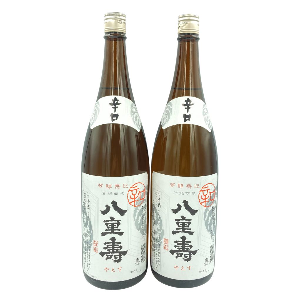 【未開栓】八重寿 辛口 2023年9月 1800ml 15% 2本セット【I3】【中古】のサムネイル