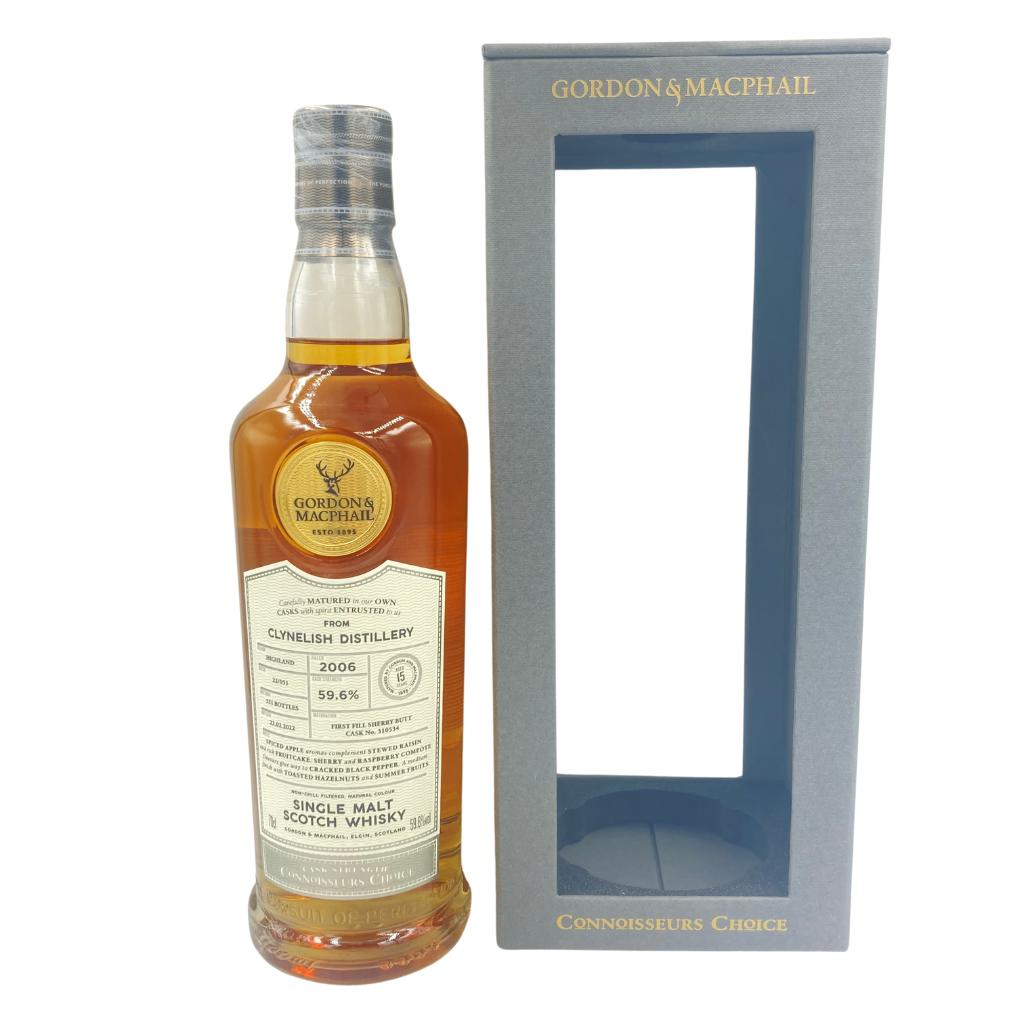 【未開栓】ゴードン & マクファイル クライヌリッシュ 15年 シェリーバット 2006-2022 700ml 59.6% GORDON & MACPHAIL CLYNELISH 【N4】【中古】