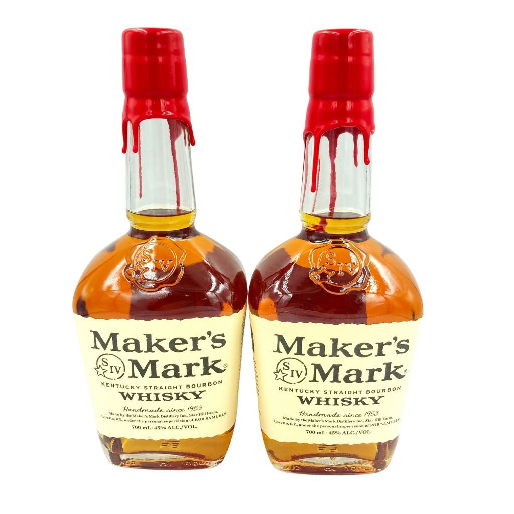 【未開栓】メーカーズマーク レッドトップ 700ml 45% MakersMark 2本セット 【AL】【中古】