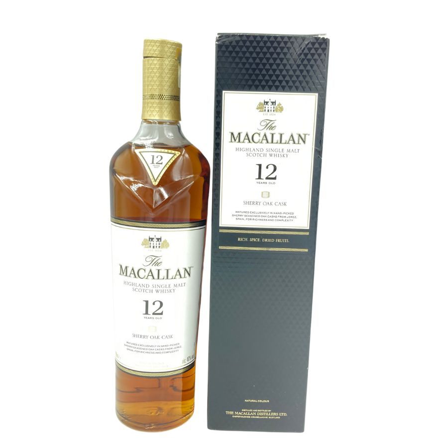 【未開栓】ザ マッカラン 12年 シェリーオークカスク 700ml 40% The MACALLAN 【T4】【中古】