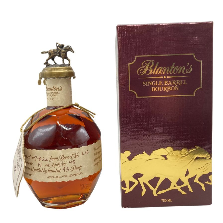 【未開栓】ブラントン シングルバレル 2022年 バーボン 750ml 46.5% Blanton's SINGLE BARREL BOURBON 【P4】【中古】