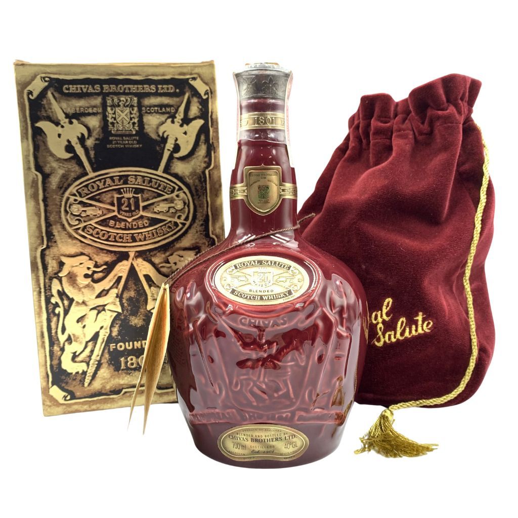 【未開栓】シーバス ブラザーズ ロイヤル サルート 21年 赤陶器 700ml 40% CHIVAS BROTHERS ROYAL SALUTE 1337g【L1】【中古】