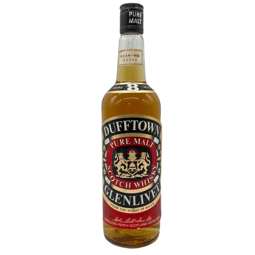 【未開栓】ダフタウン ピュアモルト 8年 グレンリベット 特級表記 760ml 46% DUFFTOWN PURE MALT GLENLIVET 【T4】【中古】