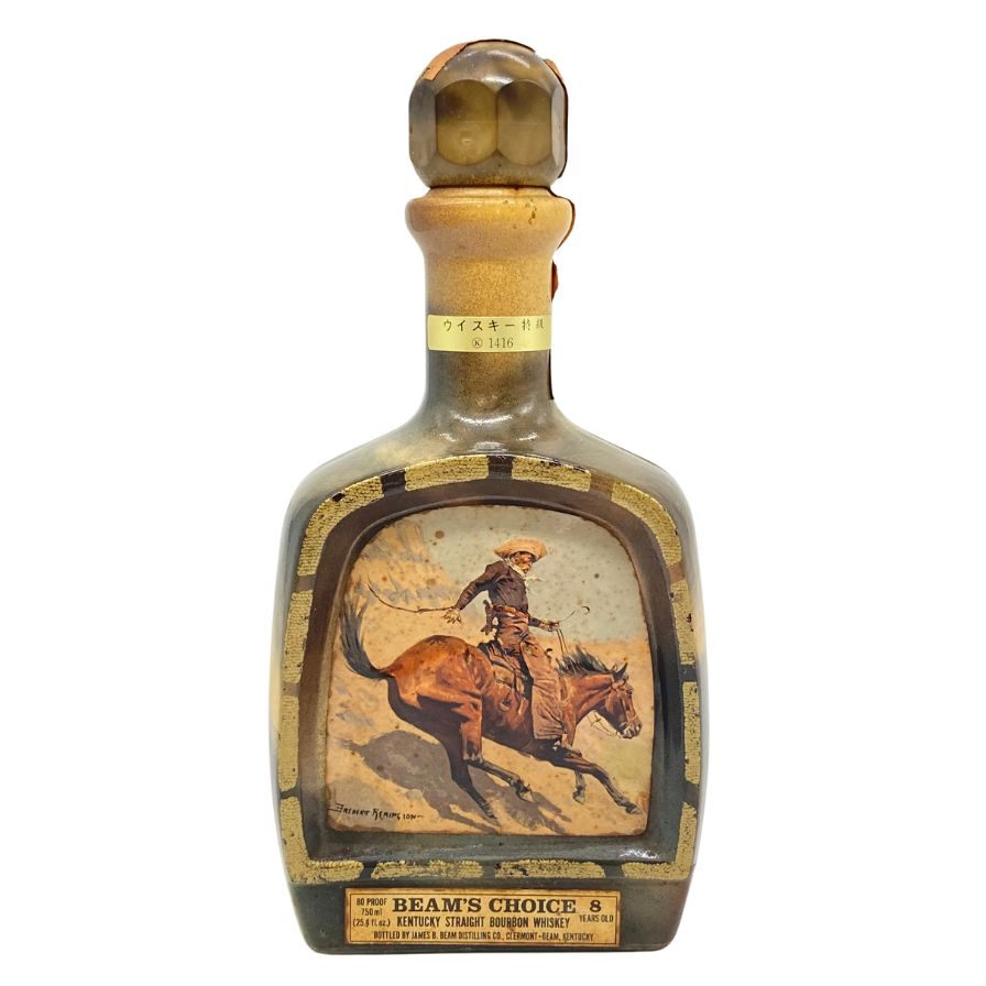 【未開栓】ビームスチョイス 8年 ウイスキー特級 陶器ボトル 750ml 40% BEAM'S CHOICE 1398g【A4】バーボン【中古】販売済み