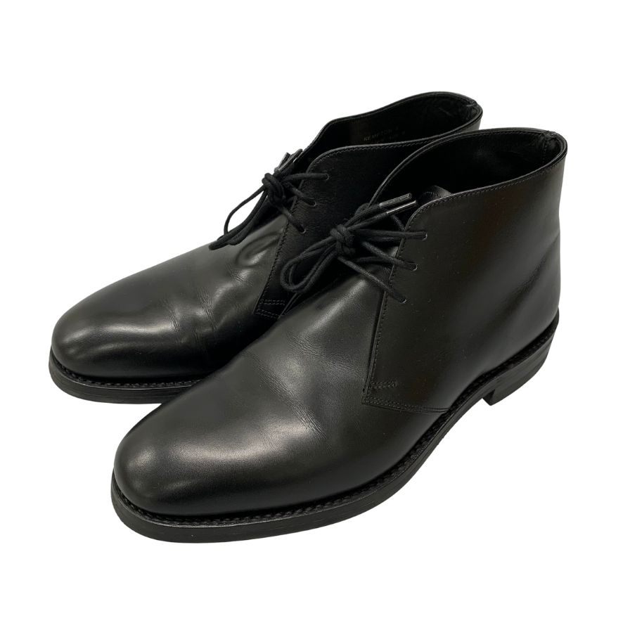 ローク1880 レザーシューズ ケンプトン チャッカ 026ラスト サイズ6 メンズ ブラック LOAKE KEMPTON 約24.5cm【AFC33】【中古】...