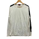 バーバリー Tシャツ サイドライン ホワイト メンズ サイズXL BURBERRY 【AFB19】【中古】