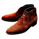 ジョンロブ チャッカブーツ RAMSEY スエード メンズ 7 茶 JOHN LOBB スエードシューズ 約26.0cm【LA】【中古】
