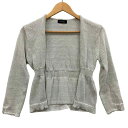 バーニーズニューヨーク カーディガン サマーニット レディース ベージュ サイズF BARNEYS NEW YORK 【AFB28】【中古】