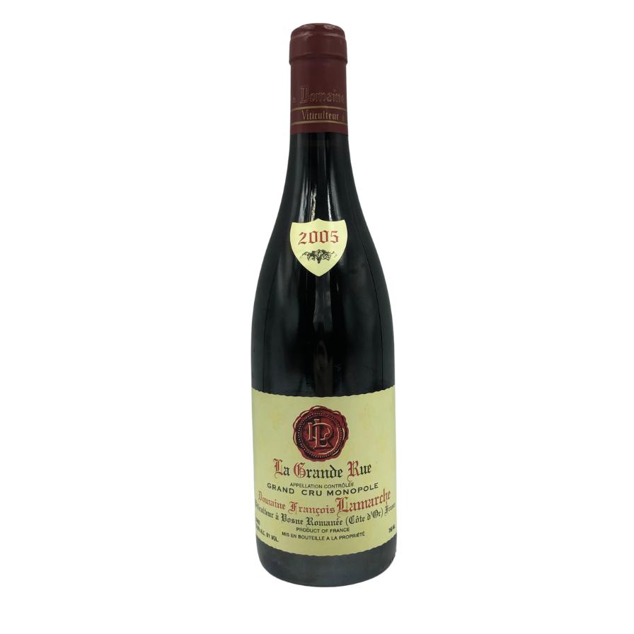 【未開栓】フランソワ ラマルシュ ラ グランド リュ グラン クリュ 2005 750ml 13% Francois Lamarche La Grande Rue Grand Cru ブルゴーニュワイン【80】【中古】販売済み