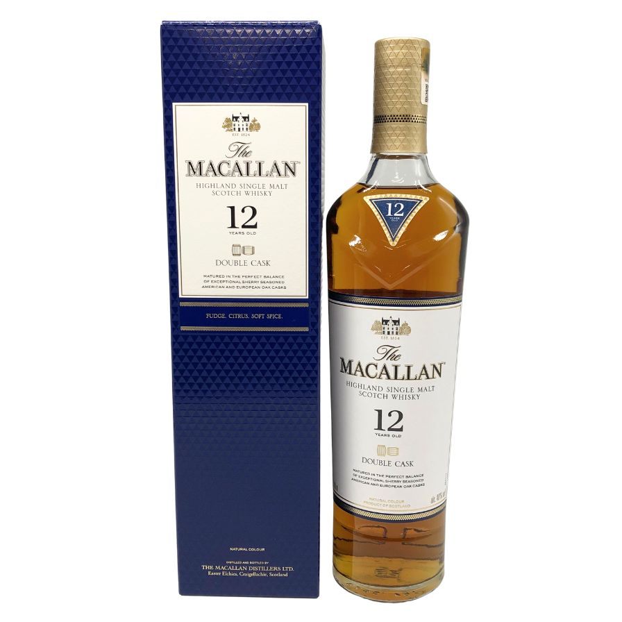 【未開栓】ザ マッカラン 12年 ダブルカスク 700ml 40% The MACALLAN 箱付 スコッチウイスキー【W4】【中古】販売済み