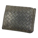 ボッテガヴェネタ マネークリップ イントレチャート グレー系 メンズ BOTTEGA VENETA【AFI11】【中古】(4)