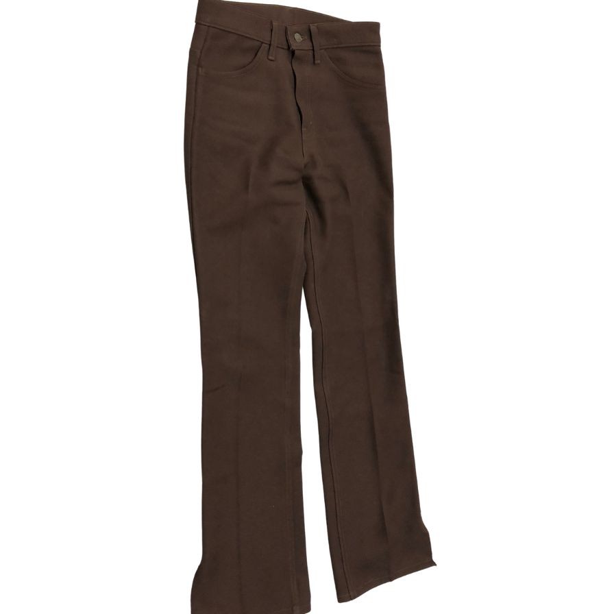 リーバイス スタープレスト ブーツカット フレアパンツ スリット 黒金タブ ブラウン メンズ W29 L32 LEVI’S 【AFB1】【中古】