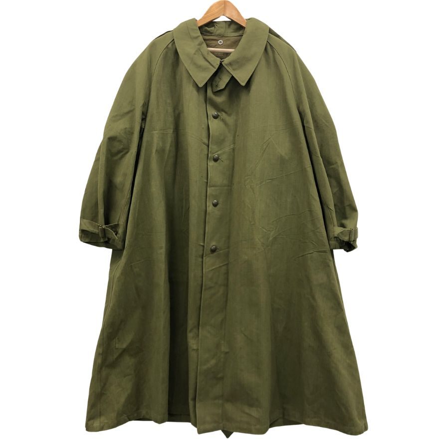 フランス軍 Mー35 モーターサイクルコート フレンチアーミー 50s カーキ メンズ サイズ表記なし FRENCH ARMY 【AFA16】【中古】