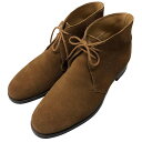 クロケット&ジョーンズ チャッカブーツ チャートシー スエード ライトブラウン メンズ サイズUK6E CROCKETT&JONES CHERTSEY ブーツ ...
