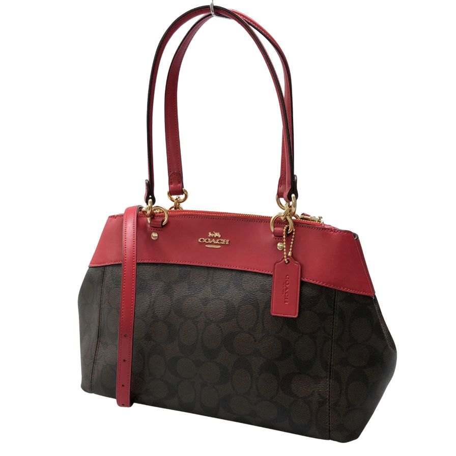 コーチ トートバッグ 2way ショルダー レザー F25396 COACH【AFE10】【中古】