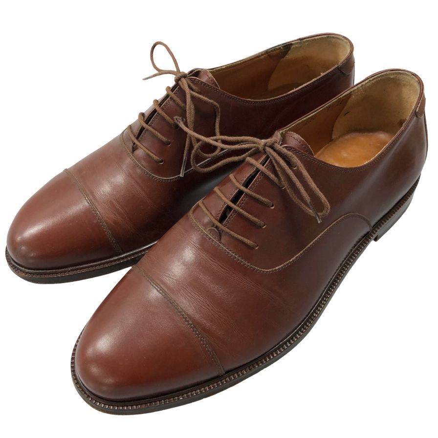 829.Salvatore Ferragamo 布タグ 脅し ストレートチップ 6.5 829.Salvatore Ferragamo 布タグ 脅し ストレートチップ 6.5