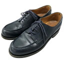 ジェイエムウエストン レザーシューズ ゴルフ 641 ネイビー サイズ6D メンズ J.M.WESTON ビジネスシューズ 約25.5cm【LA】【中古】
