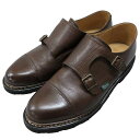 パラブーツ レザーシューズ ダブルモンク ウィリアム グレインカーフ メンズ サイズ8 ブラウン Paraboot WILLIAM ビジネスシューズ 約26.5...