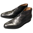 ジョンロブ レザーシューズ チャッカブーツ ロムゼイ2 ブラック メンズ UK6.5E JOHNLOBB ブーツ 約25.0cm【LA】【中古】