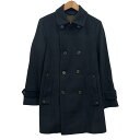 マッキントッシュ チェスターコート シルク混 ダブルボタン サイズ36 ブラック メンズ MACKINTOSH【AFA7】【中古】