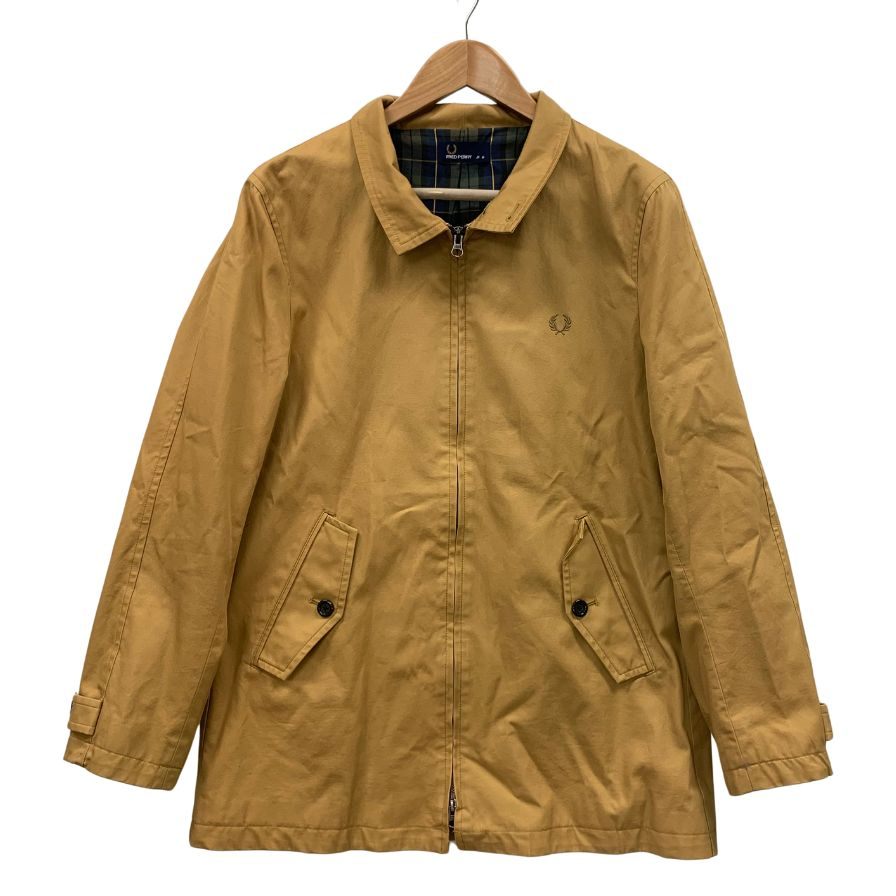フレッドペリー ハリントンミドルコート F2424 ベージュ系 サイズM メンズ FRED PERRY【AFB40】【中古】