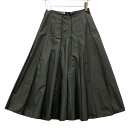 モンクレール 20SS GONNA ナイロンプリーツスカート サイズ38 レディース カーキ F20932071200 MONCLER【AFB38】【中古】