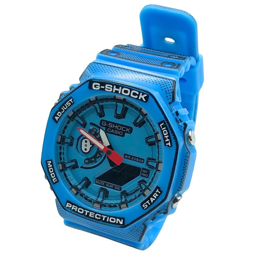 カシオ 腕時計 Gショック マンガ GA-2100MNG クォーツ ブルー メンズ CASIO【AFI13】【中古】