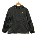 エルスポーツ パーカー 柄切替 裏地起毛 ブラック レディース サイズM ELLE SPORTS【AFB21】【中古】