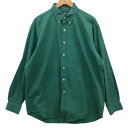 ラルフローレン ボタンダウンシャツ グリーン メンズ サイズL RALPH LAUREN【LA】【中古】