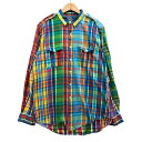 ポロ ラルフローレン ウエスタンシャツ チェック マルチカラー メンズ サイズXL Polo Ralph Lauren【LA】【中古】(4)
