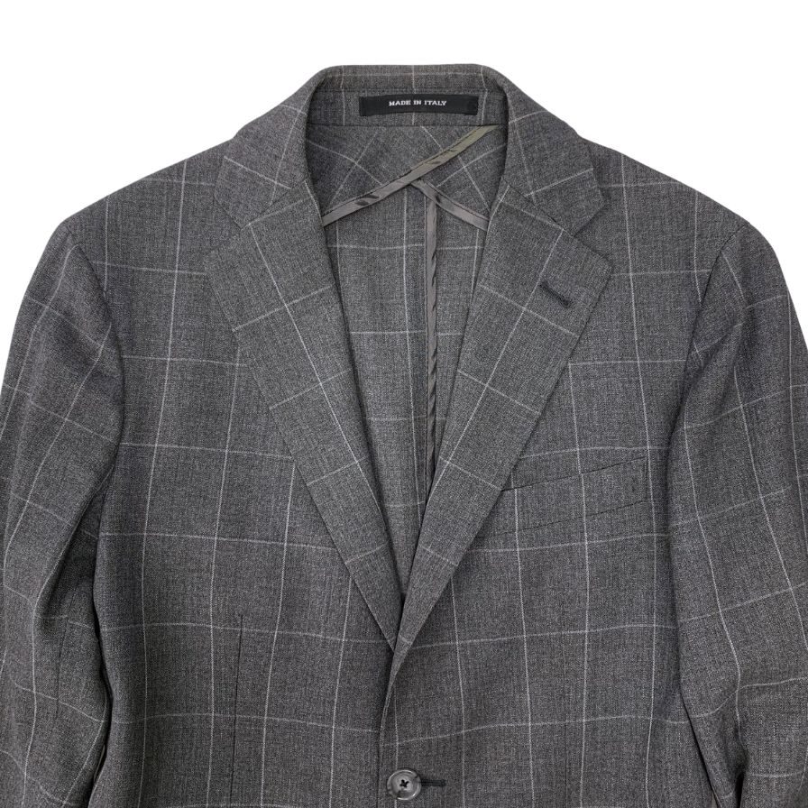 タリアトーレ スーツ 2SMC22B01 チェック柄 ウール グレー系 メンズ サイズ42R TAGLIATORE【AFB18】【中古】