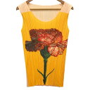 プリーツプリーズ イッセイミヤケ ノースリトップス カーネーション イエロー レディース サイズ3 PP06-JK101 PLEATS PLEASE ISSEY...