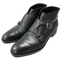 ジョンロブ レザーブーツシューズ デビー ダブルストラップ カーフ ブラック UK7.5相 メンズ JOHN LOBB ブーツ 約26.0cm【LA】【中古】