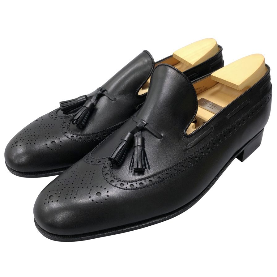 ジェイエムウエストン レザーシューズ タッセルローファー 181 ブラック メンズ サイズ9.5 J.M.WESTON ローファー 約28.0cm【LA】【中古】