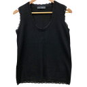 ドルチェ&ガッバーナ ベスト レースあしらい カシミア レディース サイズS ブラック DOLCE&GABBANA【AFB28】【中古】(4)
