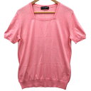 ドルチェ&ガッバーナ 半袖トップス レディース カシミア70% シルク30% サイズ44 ピンク DOLCE&GABBANA【AFB44】【中古】