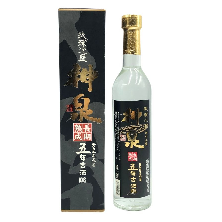 【未開栓】上原酒造所 琉球泡盛 神泉 2002年蒸留 43% 500ml KAMIIZUMI 泡盛【O4】【中古】