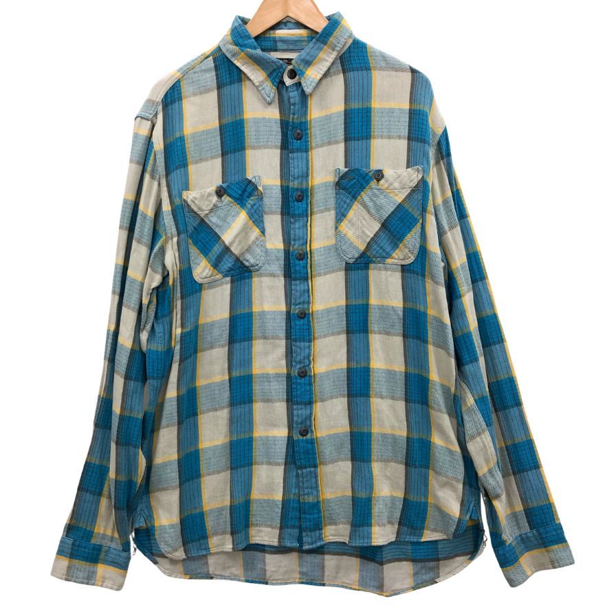 ダブルアールエル チェックシャツ サイズL ワンスター メンズ サイズL RALPH LAUREN RRL【AFB48】【中古】