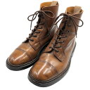 トリッカーズ カントリーブーツ M2904 ブラウン 6ハーフ メンズ レースアップ 革靴 Tricker’s ブーツ 約24.5cm【LA】【中古】