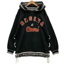 ドルチェ&ガッバーナ ビーズ フーディー ロング丈 サイド編み紐 レディース サイズ42 ブラック DOLCE&GABBANA【AFA7】【中古】